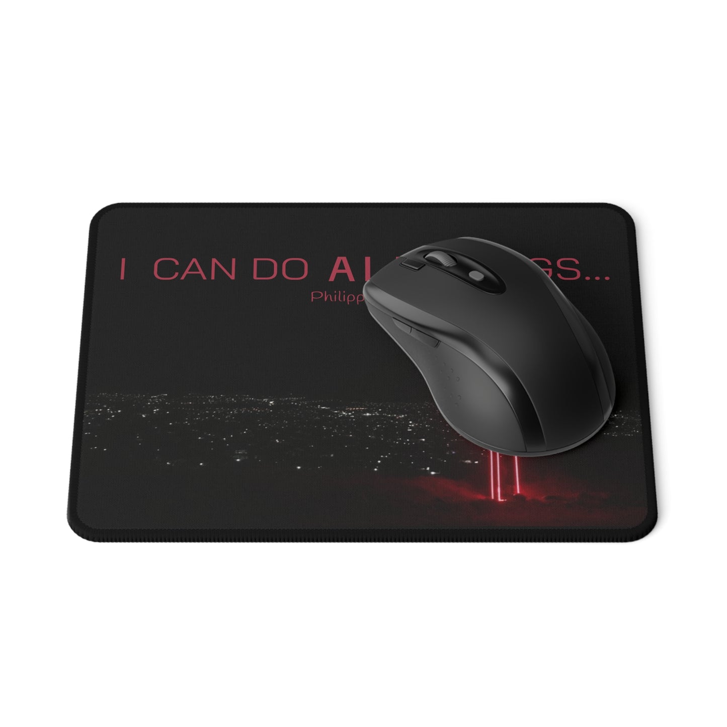 Philippians 4:13 Non-Slip Gaming Mouse Pad