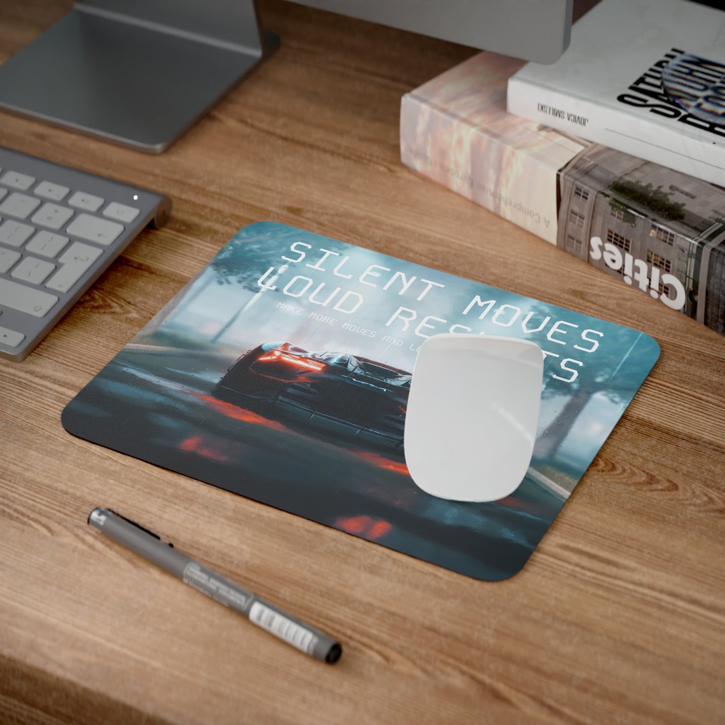 "Silent Moves Loud Results" Mouse Pad